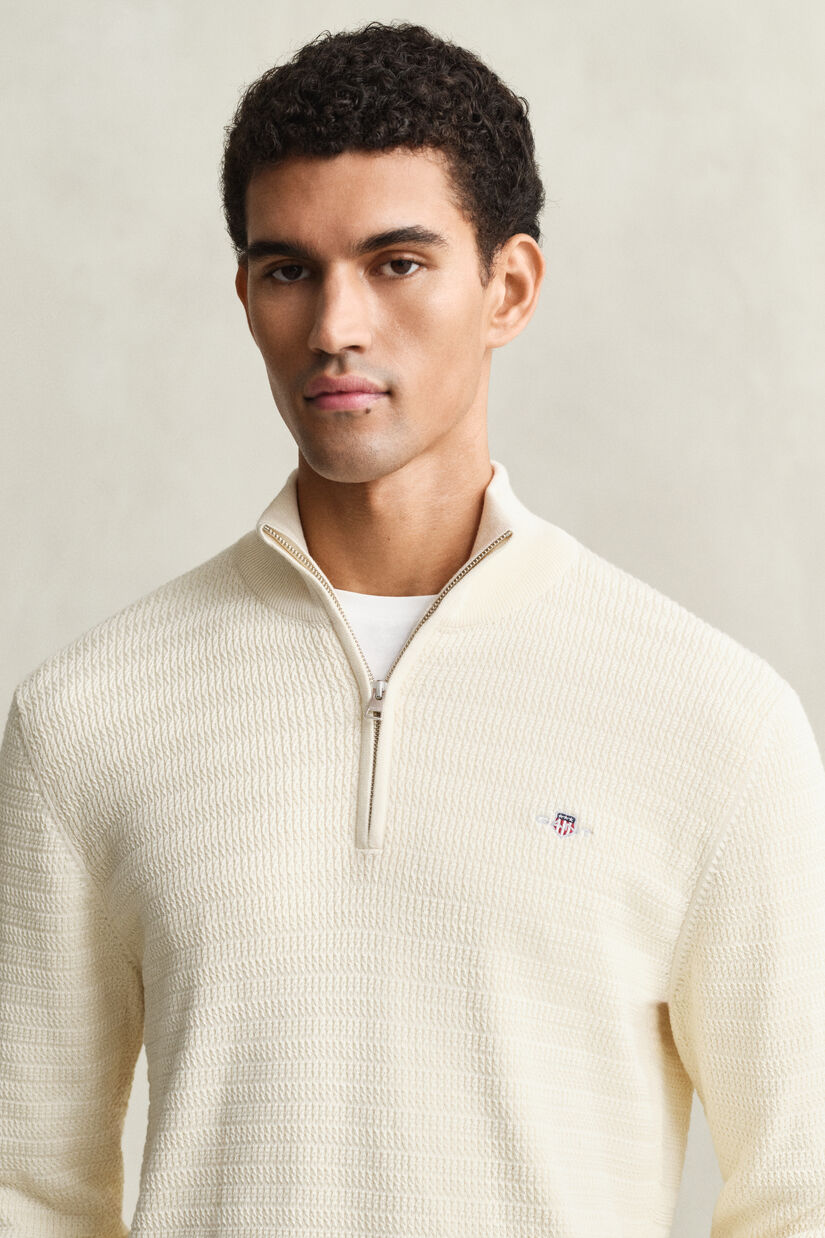 Troyer mit Mini-Zopfstrickmuster