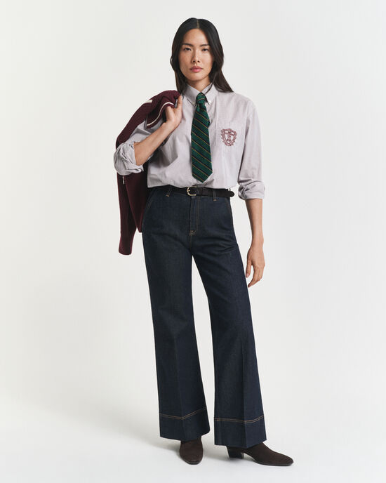 Tailored Jeans mit weitem Schlag