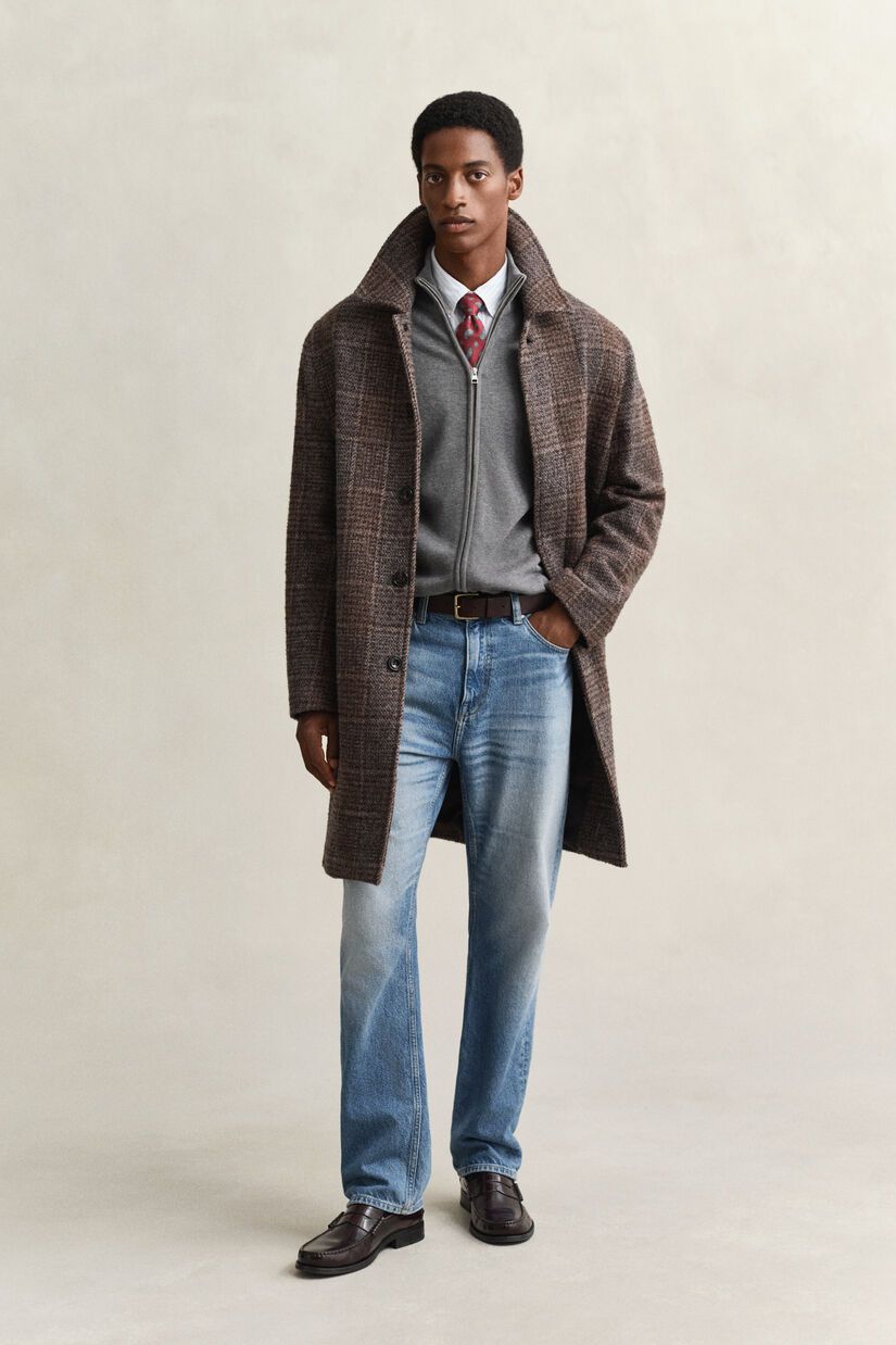 Casual Cotton Strickjacke mit Rei&szlig;verschluss