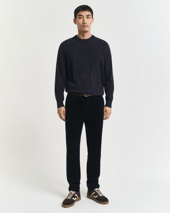 Slim Fit Cord Chinohose