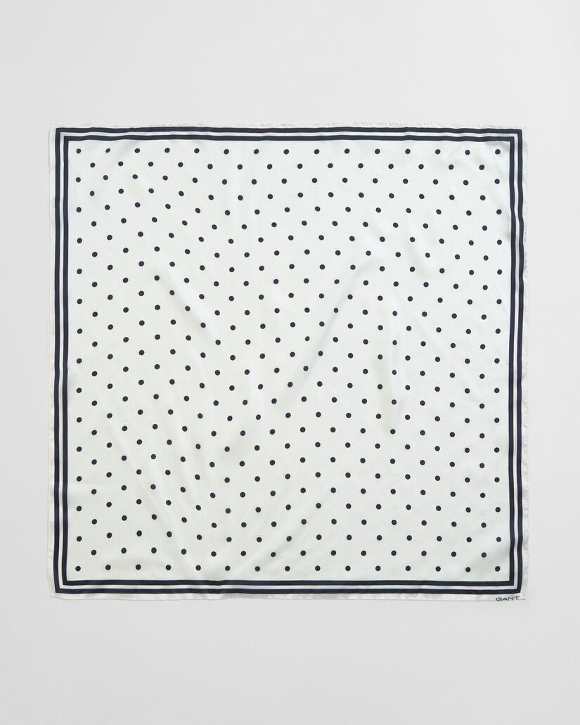 Seidenschal mit P&uuml;nktchen-Print