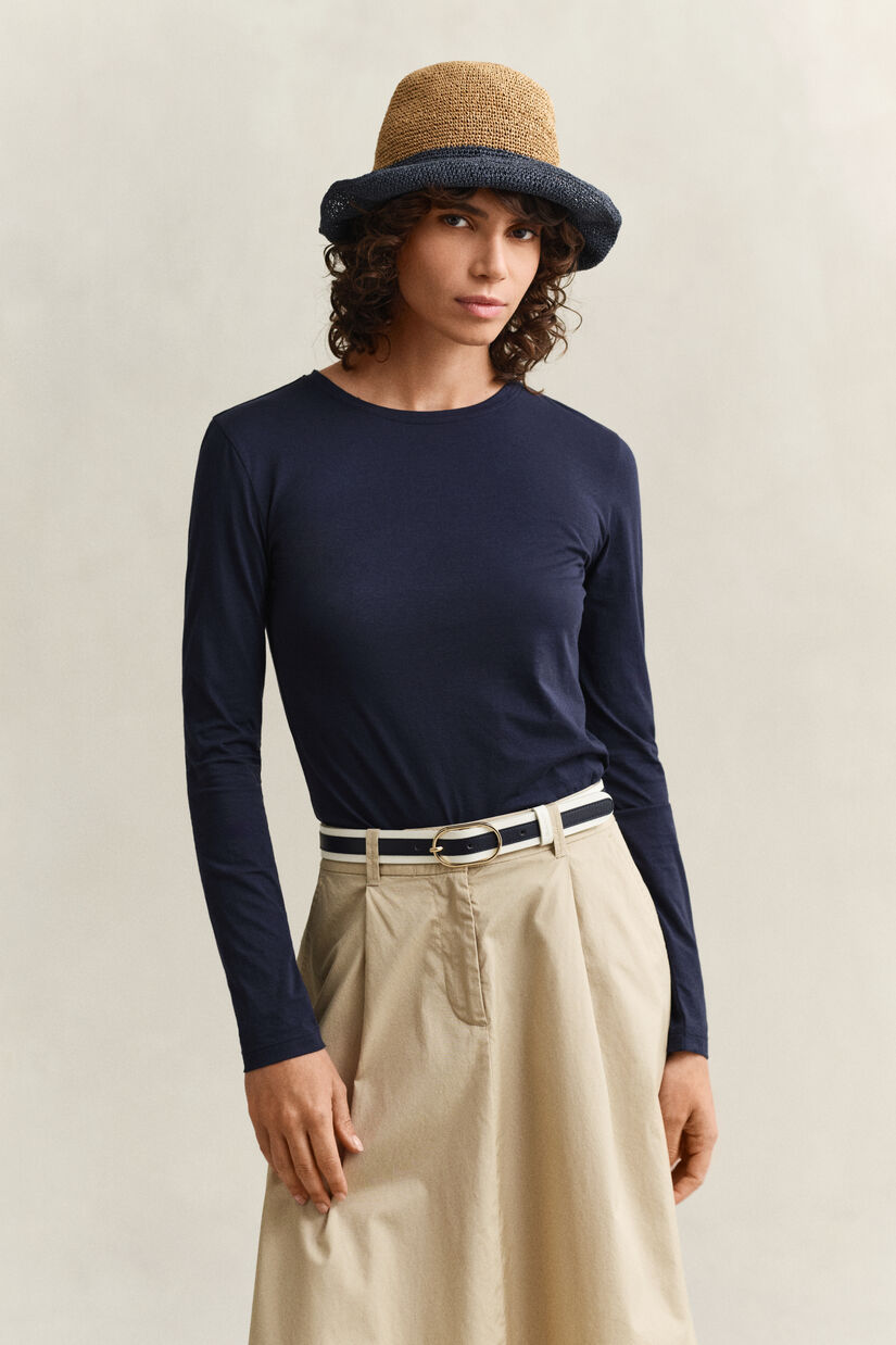 Langarm-Shirt aus Baumwolle